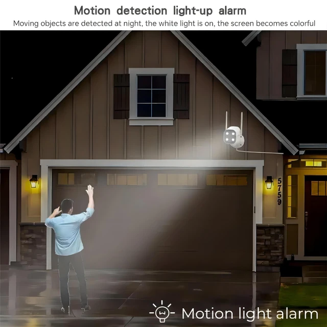 Alt view image 10 of 10 - EVERSECU 2K WiFi PTZ Bullet Camera, Outdoor/Indoor, Pan/tilt, 2-Way Audio, Night Vision, Motion Detection Auto Tracking, Waterproof, Remote Access, RTSP Stream, Compatible with Alexa