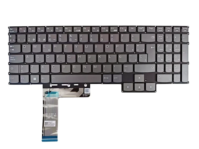 Alt view image 3 of 4 - Laptop Replacement Latin Spanish Layout Keyboard for Lenovo IdeaPad Gaming 3 15ARH7 15IAH7 16ARH7 16IAH7, LOQ 15APH8 15IRH8 16APH8 16IRH8 82XU 82XW Laptop Keyboard White Backlit