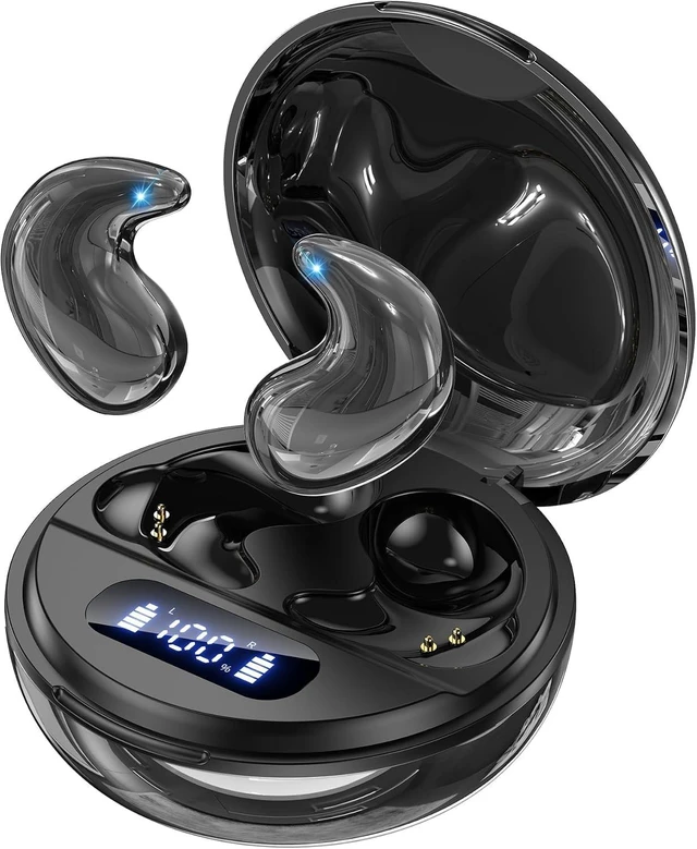 Main image of Sleep Earbuds for Side Sleepers, Invisible Flat Tiny Hidden Sleep Earbuds | White Noise Sleep Headphones Without LED Lights, ComfortFit Wireless Earphones for Undisturbed Overnight Sleep