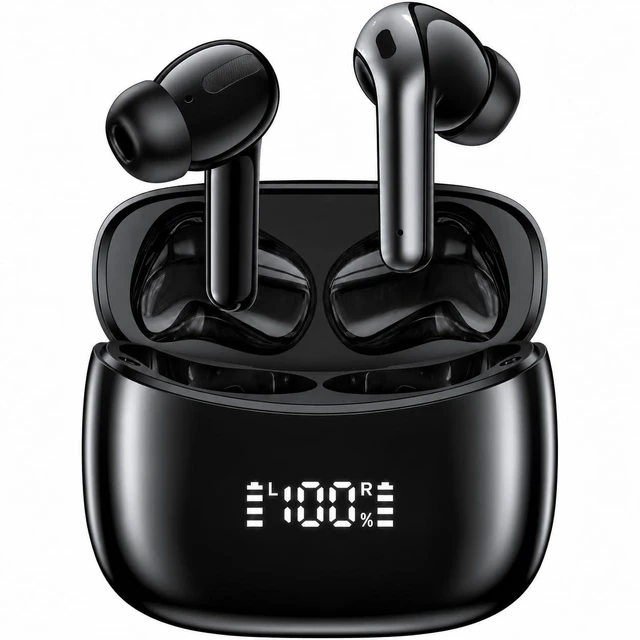 Main image of OKEEFE Wireless Earbuds Bluetooth Earbuds Translation Earbud Real Time 70H Playtime Wireless Headphones AI Bluetooth Headphones for Travel Meeting Sports Obsidian