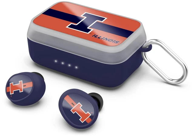 Main image of SOAR NCAA Wireless Sport Earbuds: Comfortable Fit & Convenient Charging, Illinois Fighting Illini