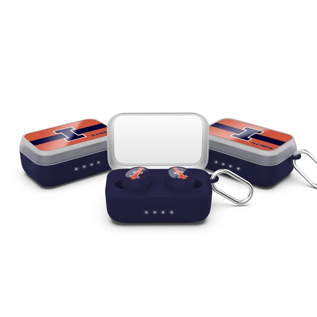 Alt view image 2 of 3 - SOAR NCAA Wireless Sport Earbuds: Comfortable Fit & Convenient Charging, Illinois Fighting Illini