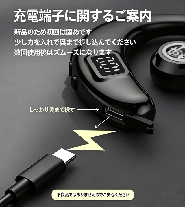 Alt view image 7 of 7 - Hmusic I6 Bluetooth Earpiece Single Ear Headset with ENC Mic, Bluetooth 5.4, 20H Battery with LED Power Display, 180° Rotatable Wireless Headset for Work, Driving & Office Calls