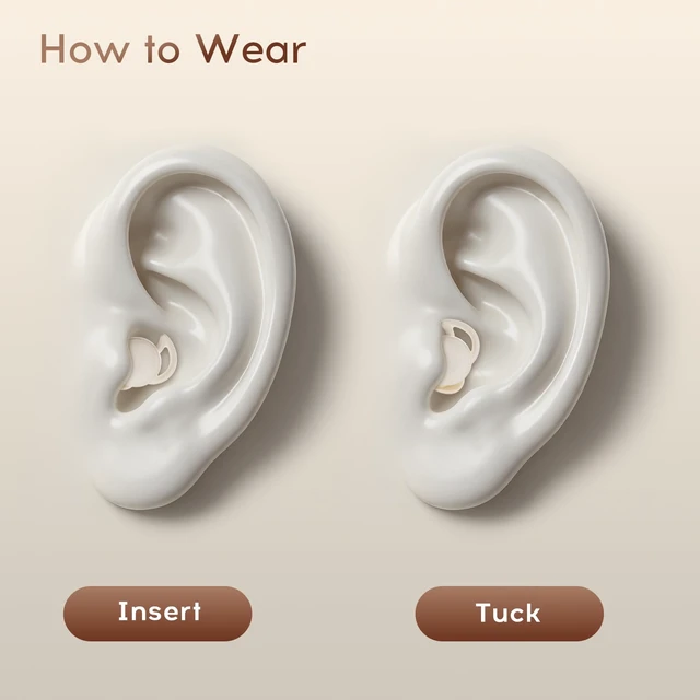 Alt view image 7 of 7 - Niecase Sleep Earbuds Bluetooth,Sleeping Earbuds for Side Sleepers | Sleep Headphones with Noise Blocking,Sleeping Headphones for Side Sleepers,with LED Display,with Mic