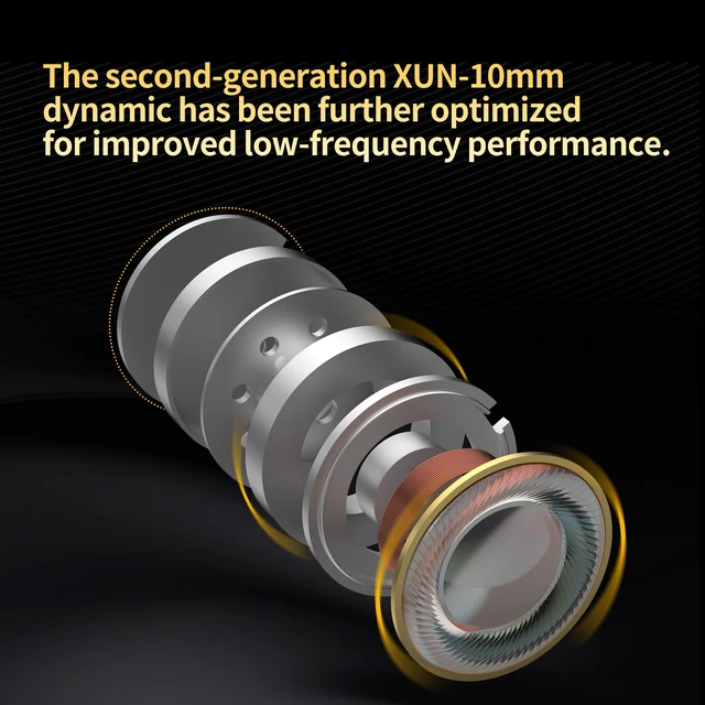 Alt view image 3 of 7 - KZ Krila 4 Levels Tunable Hybrid Earphones EarbudsKZ HiFi BA DD Heavy Bass in-Ear HeadphonesDetachable Silver Cable Headset (Black, Without mic)