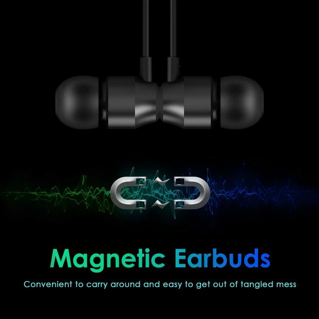 Alt view image 2 of 7 - PALOVUE Lightning Headphones in-Ear Magnetic Earbuds, MFi Certified | Microphone Controller, Compatible iPhone 14 13 12 11 Pro Max X XS XR 8 Plus 7Plus, Earflow, Metallic Black