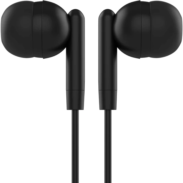Alt view image 5 of 6 - Maeline Bulk Earbuds with 3.5 mm Headphone Plug - 30 Pack Wholesale Bundle - Jet Black