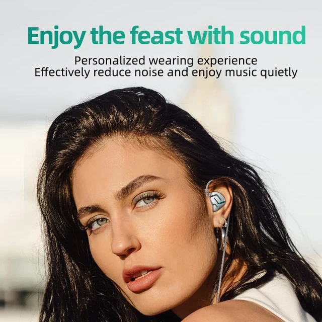 Alt view image 7 of 7 - erjigo Dynamic and Electrostatic Multi-Drivers Earbuds Headphones, KZ ZES HiFi Stereo Sound in-Ear IEM Earphones Headsets Detachable Silve Plated Wired, KZ in Ear Monitor (Without Mic, Silver)