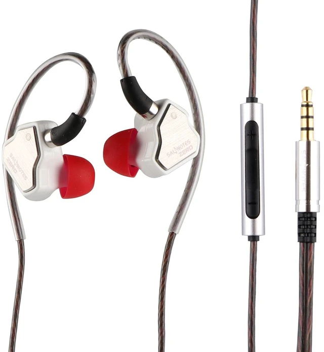 Main image of Linsoul 7Hz Salnotes Zero HiFi 10mm Dynamic Driver in-Ear Earphone IEM with Metal Composite Diaphragm Stainless Steel Faceplate Detachable 2Pin OFC Cable (White, with Mic, 3.5mm)