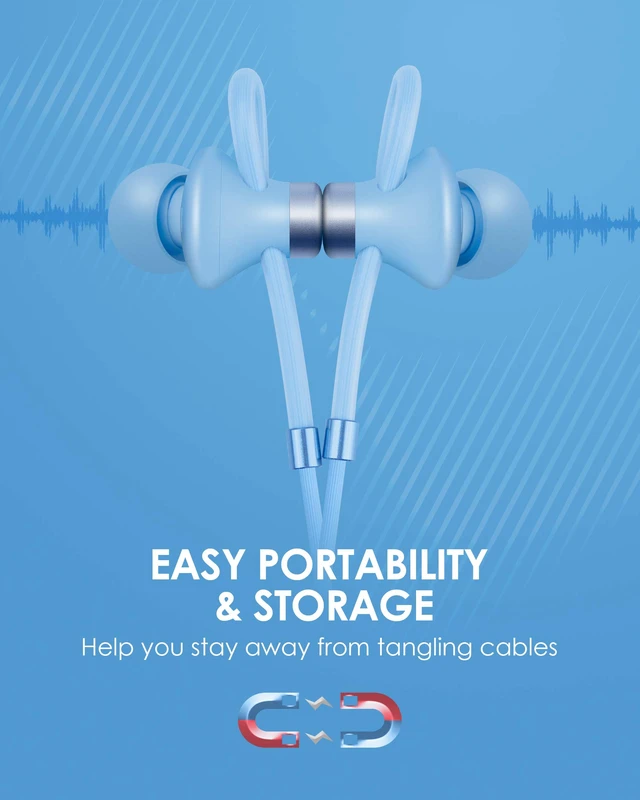 Alt view image 6 of 7 - PALOVUE Lightning Earbuds with Microphone, MFi Certified, Blue | Noise Isolation, Compatible with iPhone 14/13/12/11 Pro Max/X/XS Max/XR/8/7 - NeoFlowColor