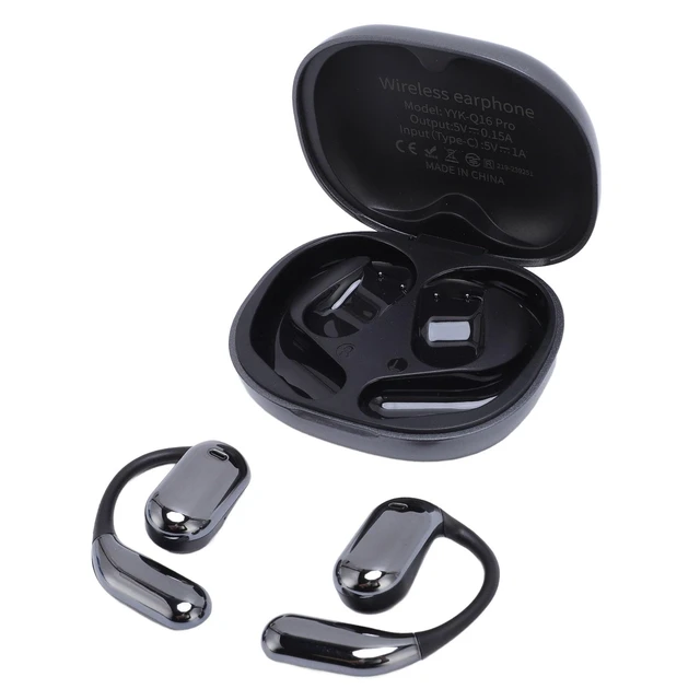 Alt view image 7 of 7 - AI Language Translator Earbuds, Innovative Touchscreen Translating Earphone Open Non in Ear Multi Language Real Time Translation for Travel Business Learning (Grey)