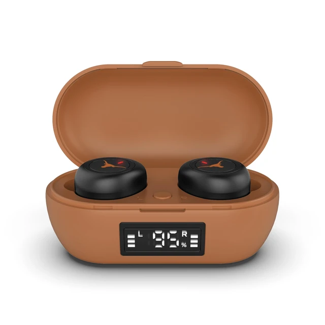 Alt view image 3 of 7 - SOAR Collegiate True Wireless Earbuds v.7, Texas Longhorns