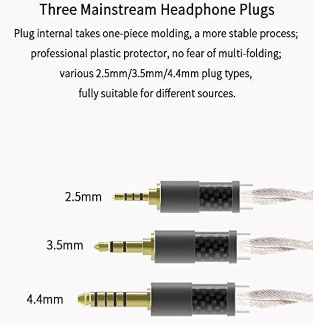 Alt view image 6 of 6 - keephifi TRI Grace-S 2Core 6N Single Crystal Cooper Silver-Plated Earphone Cables4N Pure Copper Silver-Plated Wired Headphone CablesCustomized for mid-to-high-end Earphones