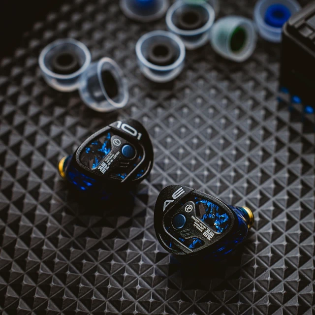 Alt view image 7 of 7 - syeindunce Tangzu Xue Tao AE-101 Gaming IEMs,10mm Glass Diaphragm Dynamic Driver, in-Ear Monitors with Detachable Microphone, Custom Gaming Cable, for PC/Mobile/PS5/Switch (Blue, 3.5mm with Mic)