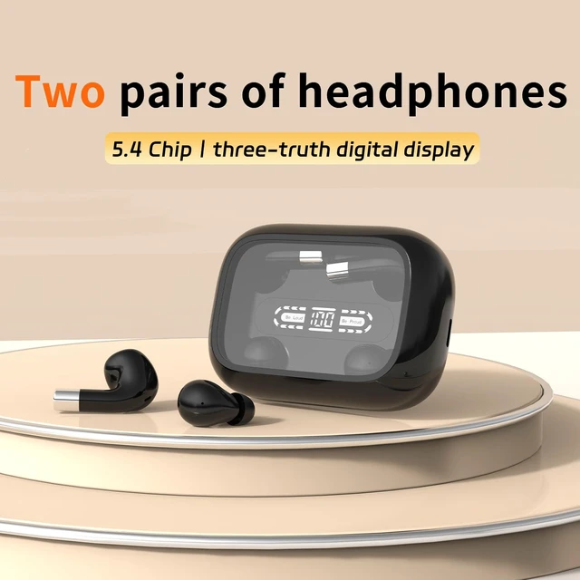 Alt view image 2 of 7 - Lunvaxo Mini Wireless Bluetooth Earphones,Sleep and Sports Earphones Set,Discreet in-Ear Earphones for Small Ear Canals, Noise Cancelling,Skin-Friendly, Ideal for Women and Work Use (Black)