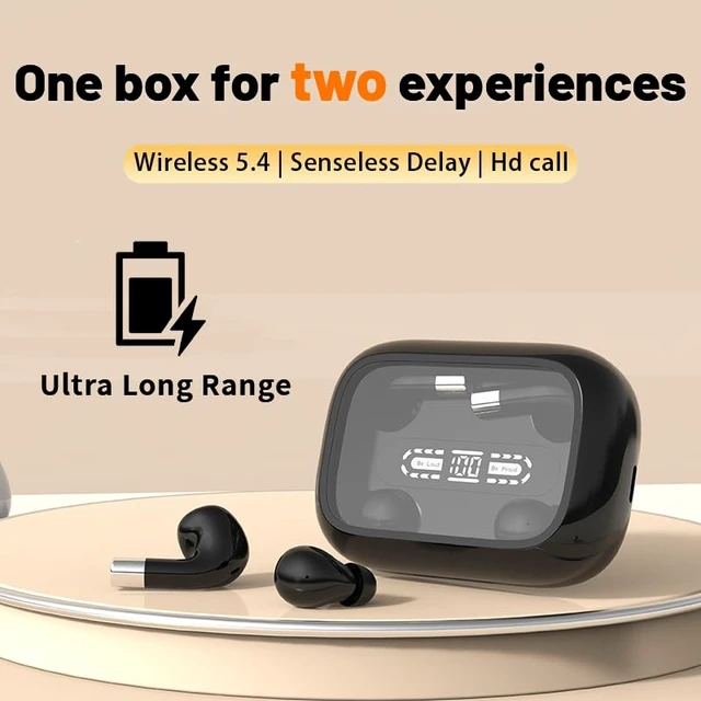 Alt view image 6 of 7 - Lunvaxo Mini Wireless Bluetooth Earphones,Sleep and Sports Earphones Set,Discreet in-Ear Earphones for Small Ear Canals, Noise Cancelling,Skin-Friendly, Ideal for Women and Work Use (Black)