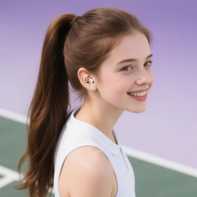 Alt view image 3 of 7 - ROEL-PLAY Sleep Earbuds for Side Sleepers Bluetooth 5.4 Wireless Earphones | Wireless Earbuds Soft Silicone, Lightweight for Side Sleeping, Touch Control, LED Power Display, Type-C Charging, White