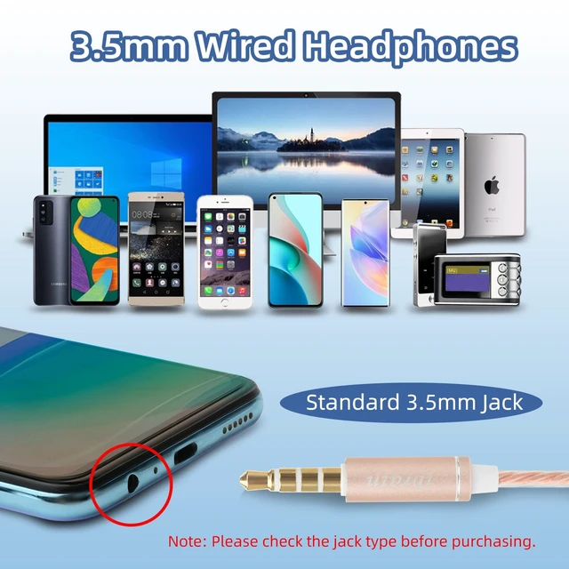 Alt view image 4 of 7 - ibrain Air Tube Headphones Wired Airtube EMF Free Earbuds Air Tube Headset with 3.5mm Jack Low EMF Earbuds for Safe Listening - Gold