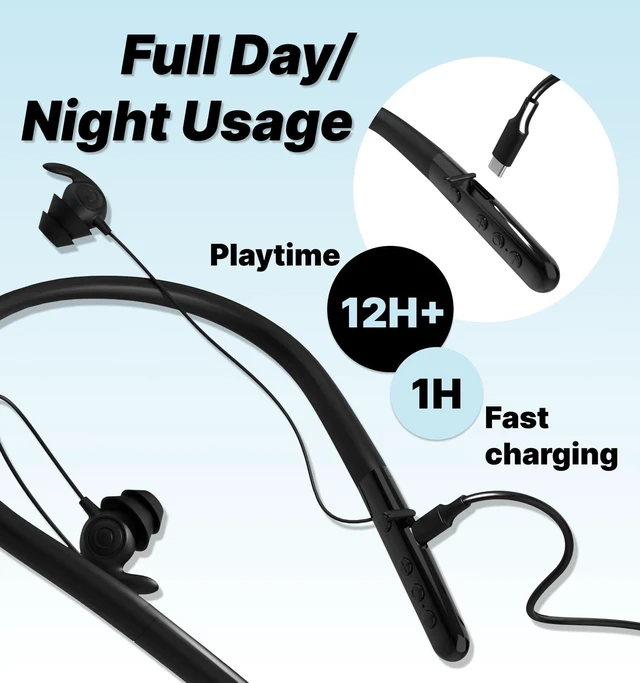 Alt view image 4 of 7 - Hmusic Bluetooth Sleep Earbuds for Side Sleepers, Soft Silicone | 30dB Noise Isolation, Built-in White Noise & Mic, 12-Hour Battery, Secure Fit Headphones for Snoring, Traveling (Black)