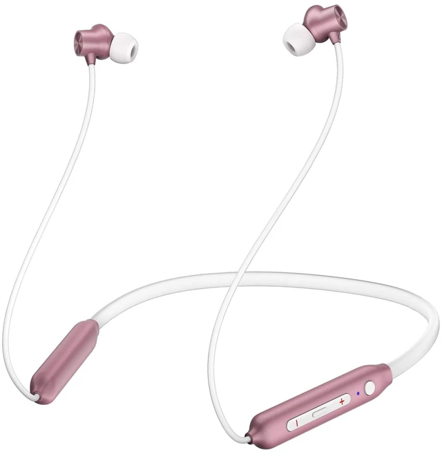 Main image of Neckband Bluetooth Headphones, Wireless Bluetooth 6.0 Headset with Microphone, Bluetooth Headphones with Mic & Dual Device Connection, 28g Lightweight Magnetic Earbuds for Workout, Work & Travel(Pink)