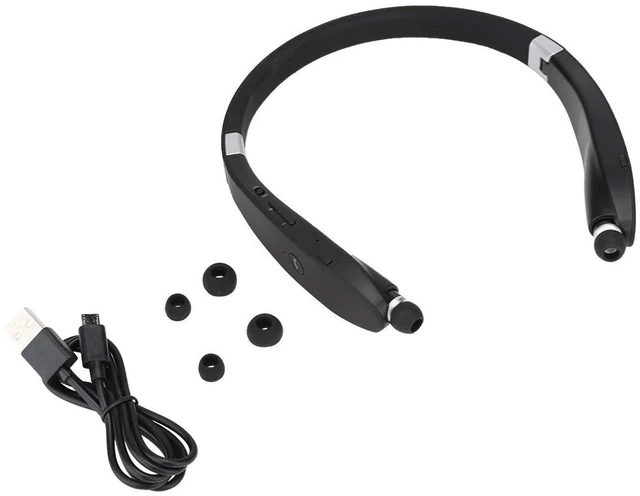 Alt view image 7 of 7 - SX-991 Bluetooth Wireless Stereo Neckband Earbuds, Foldable Neck Hanging Type Telescopic Headset, CVC Broadband Noise Reduction, Smart Matching Connection for Tablet, Laptop, Desktop and Cell Phone