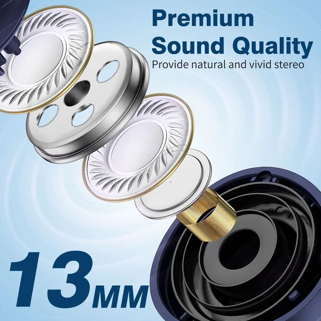 Alt view image 2 of 7 - ASKUBSKU Wireless Earbuds for Samsung S26 S25 S24 Ultra S23 S22, Blue | 5.2 Bluetooth Ear Buds with Mic Touch HiFi Stereo Wireless Headphones for iPhone 17 Air 16 15 18 Pro Max Duo 14/Pixel 10 11