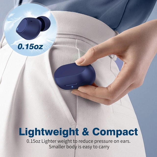 Alt view image 7 of 7 - ASKUBSKU Wireless Earbuds for Samsung S26 S25 S24 Ultra S23 S22, Blue | 5.2 Bluetooth Ear Buds with Mic Touch HiFi Stereo Wireless Headphones for iPhone 17 Air 16 15 18 Pro Max Duo 14/Pixel 10 11