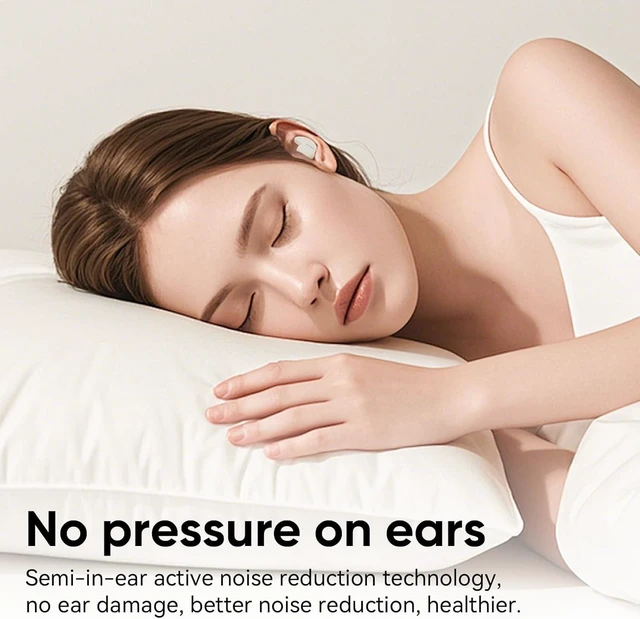 Alt view image 2 of 7 - BUGANI Sleep Earbuds for Side Sleepers, Sleep Bluetooth Headphones | Ear Buds Sleeping Wireless Bluetooth 5.4, 42H Playtime, Mini Invisible Buds for Sleeping, Hidden Earbuds for Small Ears