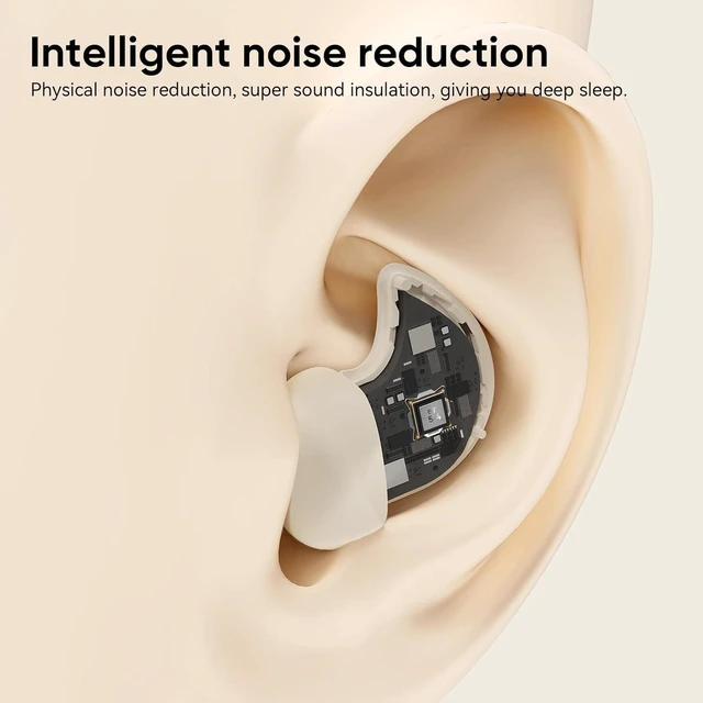 Alt view image 4 of 7 - BUGANI Sleep Earbuds for Side Sleepers, Sleep Bluetooth Headphones | Ear Buds Sleeping Wireless Bluetooth 5.4, 42H Playtime, Mini Invisible Buds for Sleeping, Hidden Earbuds for Small Ears