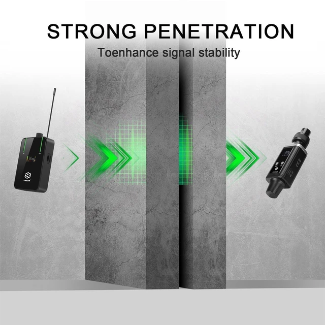 Alt view image 5 of 7 - LMBGM AR9 UHF Mono Wireless in-Ear Monitor System Transmitter and Beltpack Receiver for Studio, Band Rehearsal and Live Performance (AR9-1-BK)