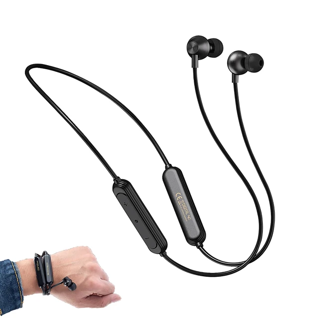Main image of MOCANIO Neckband Bluetooth Headphones 9D Surround Sound HiFi Stereo Neck Hanging Noise Reduction in-Ear Wireless Earbuds 8 H Music Time IPX6 Waterproof Ultra-Lightweight Comfort for Sports/Office