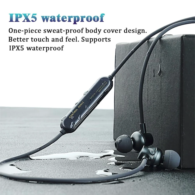 Alt view image 2 of 6 - MOCANIO Neckband Bluetooth Headphones 9D Surround Sound HiFi Stereo Neck Hanging Noise Reduction in-Ear Wireless Earbuds 8 H Music Time IPX6 Waterproof Ultra-Lightweight Comfort for Sports/Office