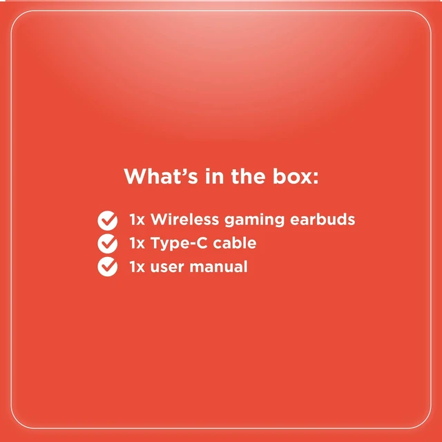 Alt view image 7 of 7 - RadioShack Wireless Gaming Earbuds Bluetooth 5.3 Low Latency 22 Hour Battery White