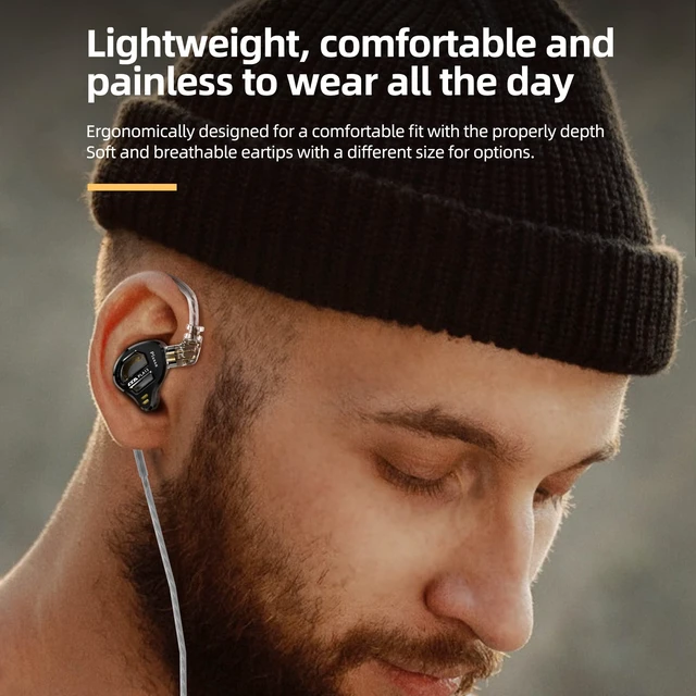 Alt view image 7 of 7 - CCA PLA13 Planar Drivers in-Ear Headphones Earbuds, CCA in-Ear Monitor Bassy Earphones, IEM HiFi Wired Ear Buds for Audiphile (Black, Without Mic)