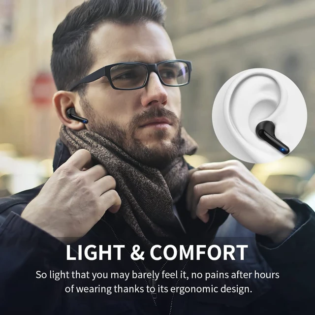 Alt view image 5 of 7 - Togetface Wireless Earbuds Bluetooth, 2024 New Kids Wireless Earbuds Noise Reduce Bluetooth 5.1 Waterproof Sport TWS Stereo Headphones with Built-in Mic for iOS/pad/Phone.