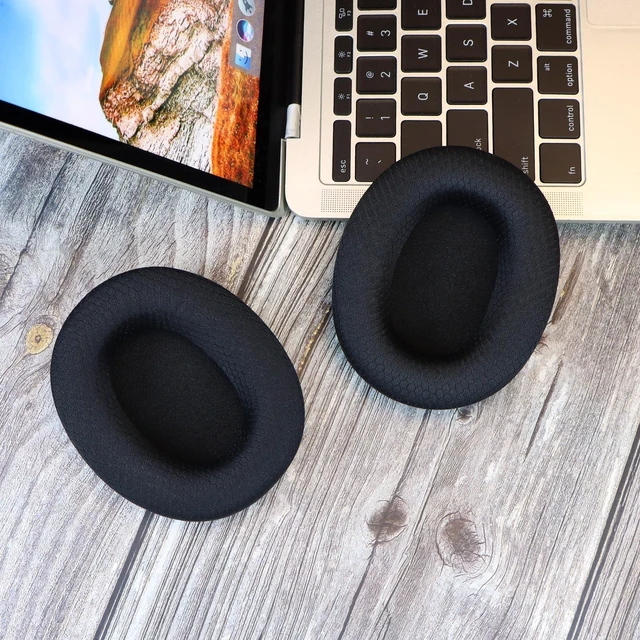 Alt view image 7 of 7 - SINOWO Replacement Earpads for Skullcandy Crusher ANC 2 Over-Ear Noise Canceling Wireless Headphones, Ear Pads Cushions with Noise Isolation Memory Foam(Mesh Fabric,Black)