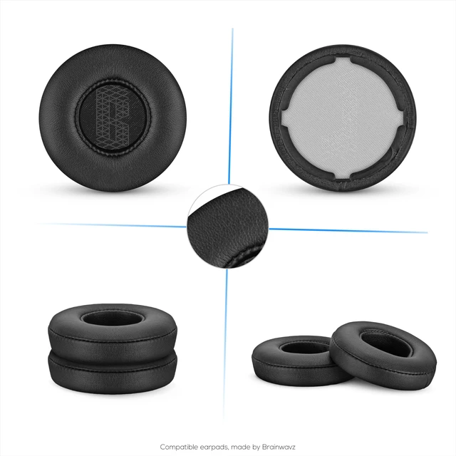 Alt view image 7 of 7 - Replacement Earpads for JBL Live 400BT, Headphones - PU Leather & Memory Foam Ear Cushion for Additional Comfort - by Brainwavz