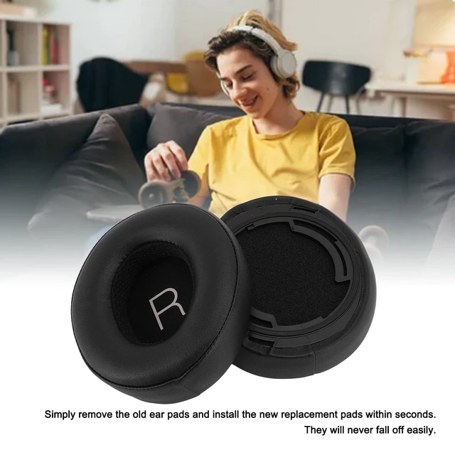 Alt view image 7 of 7 - Headphone Ear Pads Cushion, Protein Leather Earpad Cover Professional Headphone Earpads for 50 40 SRH1540 Headphones
