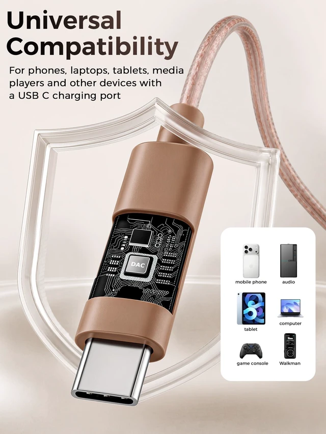 Alt view image 3 of 7 - Holiper USB C Wired Earbuds IEM Headphones with Mic, HiFi Loud Earphones | detachable cable, loud, comfort, secure fit, noise cancelling, clear calls, durable, sport, running, for phone laptop tablet