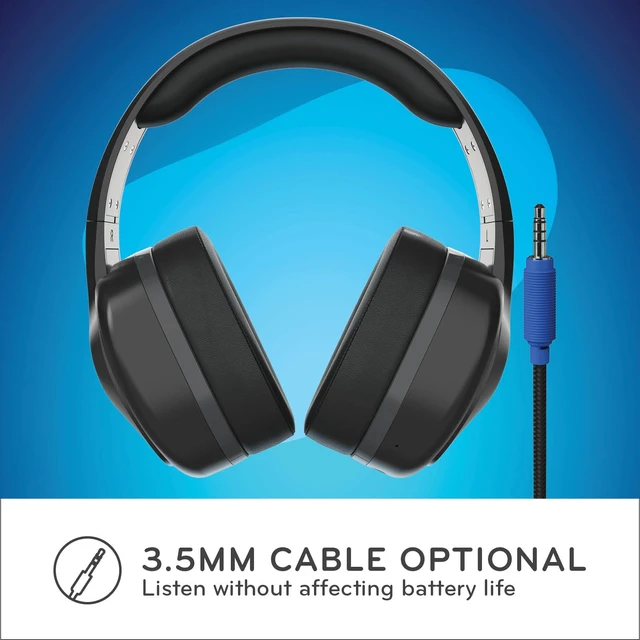 Alt view image 6 of 6 - ThinkWrite Technologies TWT Audio REVO Wireless Headphones TW340 BT Black