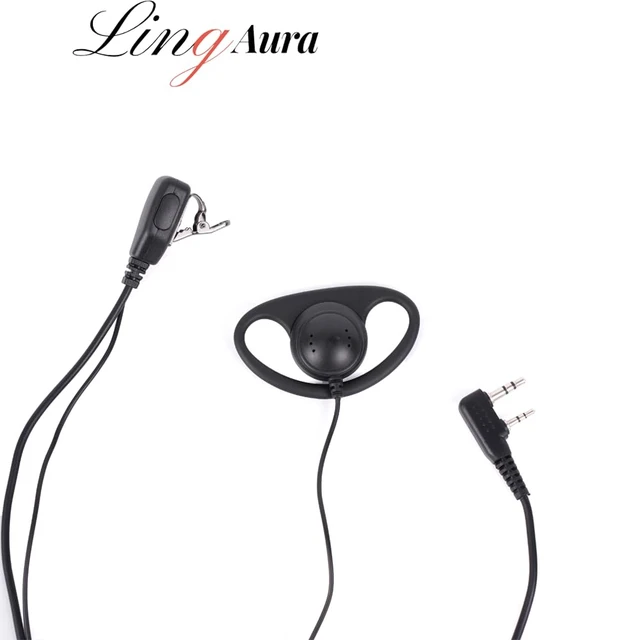 Alt view image 2 of 7 - Case of 10 Walkie Talkie Earpiece with Mic - 2 Pin D-Type Radio Earpiece, Compatible with Baofeng UV-5R Retc15/RT22 RT21 H-777 RT68 BF-888S 2 Way Radios (10 Pack)