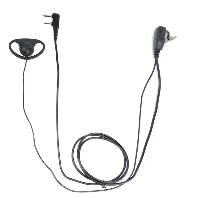 Alt view image 7 of 7 - Case of 10 Walkie Talkie Earpiece with Mic - 2 Pin D-Type Radio Earpiece, Compatible with Baofeng UV-5R Retc15/RT22 RT21 H-777 RT68 BF-888S 2 Way Radios (10 Pack)