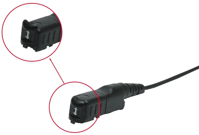 Alt view image 4 of 7 - Sarcia XPR3300e XPR3500e earpiece Compatible with Motorola R5 Two Way Radio | Acoustic Tube Headset for XPR3300 XPR3500 P6600 Radio