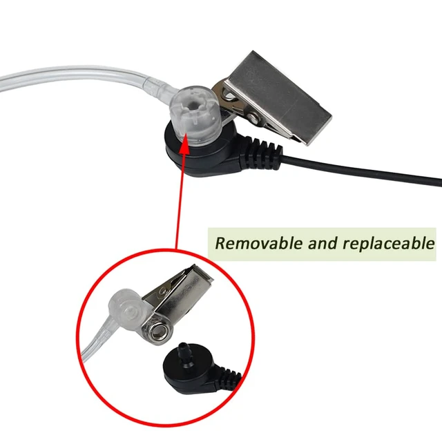 Alt view image 5 of 7 - 2 Way Radio Earpiece Compatible with Kenwood Baofeng UV-5R BF-888S 10PCS | BF-F8HP BF-F9 TK-2107 TK-3107 H777 RT7 RT21 Two Way Radio