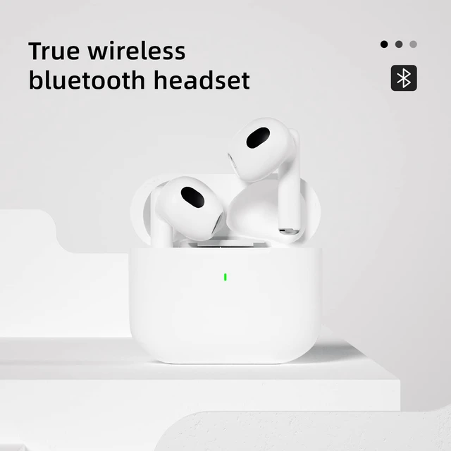 Alt view image 2 of 7 - AAZ Wireless 5.2 Bluetooth Headphones, Wireless Gaming Earbuds with Stereo Sound, in-Ear bass Sports White Headphones with Built-in Microphone