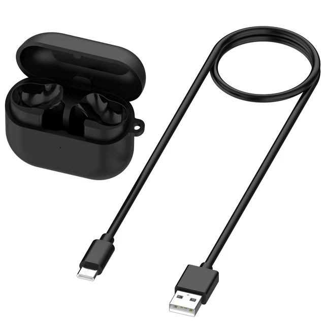 Alt view image 4 of 7 - Inended for Samsung Galaxy Buds 3 FE Charging Case R420,Replacement Charger Station with USB C Cable Wired Earbuds Charging Dock Cradle (Black)