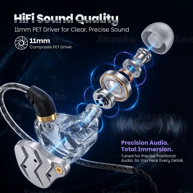 Alt view image 6 of 7 - Wired Gaming Earbuds with Mic Wired Earbuds USB C for iPhones Android | Gaming Ear Buds Earphones In Ear Gaming Corded USBC Earbuds USB C Headphones Wired Type C Headphone Wired with Microphones