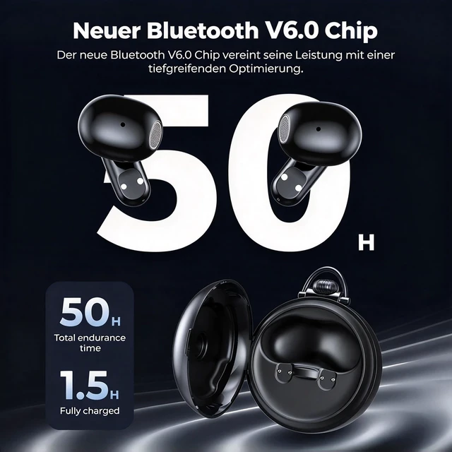 Alt view image 6 of 7 - NE71 AI Translation Earbuds-Smart Wireless Earbuds, Retro Pocket Watch Bluetooth Headphones with LCD Touch Screen Case, Support 164 Languages, Noise Cancellation,Wireless Earbuds Suitable