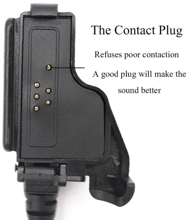 Alt view image 7 of 7 - 2 Wire Acoustic Tube Earpiece Mic, Compatible with Motorola XTS 1500 Radio | Noise isolating acoustic tube delivers crisp & clear audio even in noisy environments.