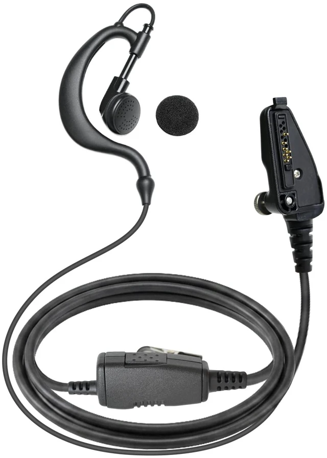 Main image of PZYPYM G-Shape Walkie Talkie Earpiece with PTT Mic, Kevlar Reinforced, Compatible with Kenwood NEXEDGE NX TK Series Radios